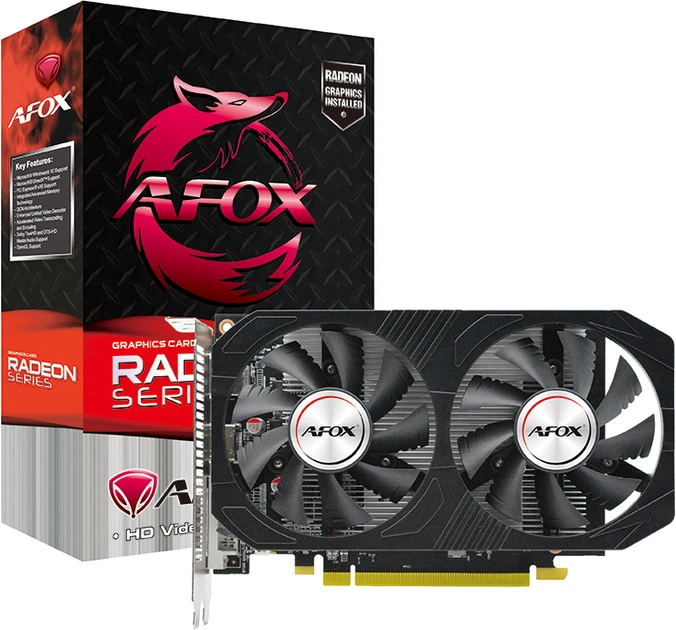 Karta graficzna AFOX PCI-Ex Radeon RX 550 4GB GDDR5 (128bit) (1183/6000) (DVI, HDMI, DisplayPort) (AFRX550-4096D5H4-V6) - obraz 5
