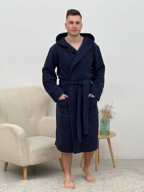 Мужской халат флисовый COSY с капюшоном L синий 915 от продавца: COSY ...