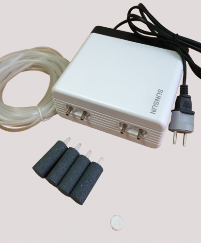 Компрессор четырехканальный диафрагмовый SunSun CT-404, 672 л/ч для аквариума до 700 л - Фото 4 Компрессор четырехканальный диафрагмовый SunSun CT-404, 672 л/ч для аквариума до 700 л - изображение 4