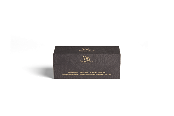 Набор свечей Woodwick Mini Evening Onyx, Coastal Sunset, Solar Ylang (1699066E) - изображение 3