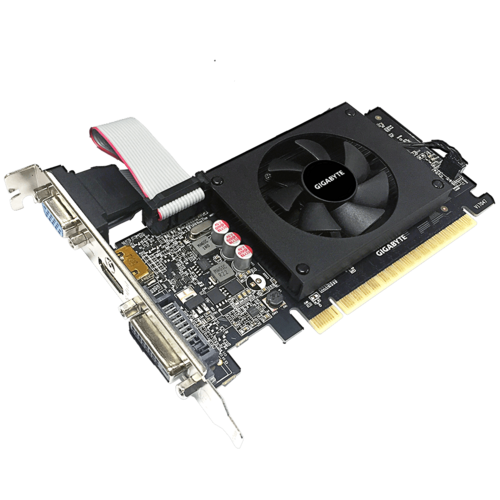 Відеокарта низькопрофільна Gigabyte GV-N710D5-2GIL GT 710/2 ГБ/GDDR5 з радіатором/кулером - зображення 2