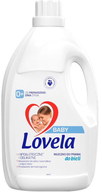 Lovela Baby hipoalergiczne mleczko do prania białych ubrań i bielizny dziecięcej 4,5 l (5900627093612) - obraz 1