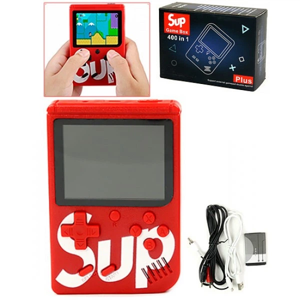Портативная игровая приставка на 400 игр dendy SEGA 8bit SUP Game Box Красная - изображение 4