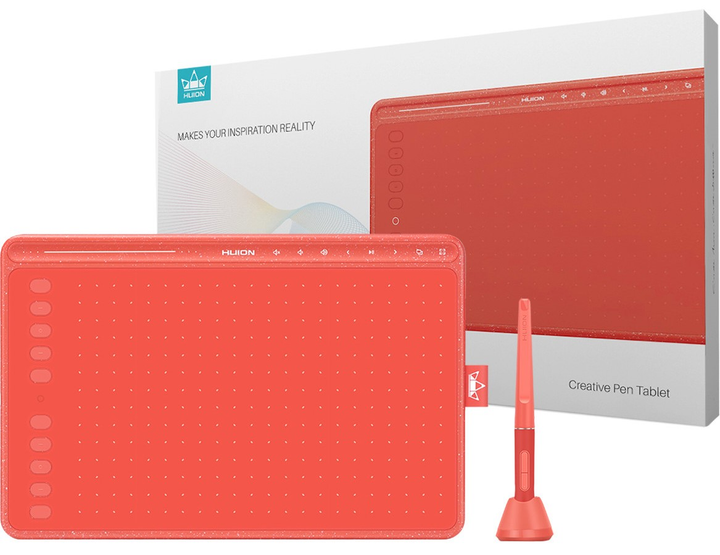 Графічний планшет Huion HS611 Red - зображення 8