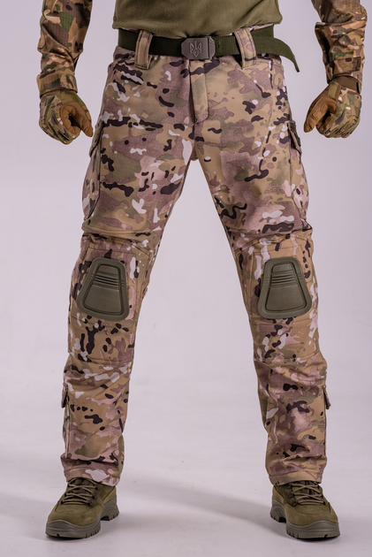 Тактические брюки Softshell DEMI SM Group розмір 3XL Мультикам - изображение 1
