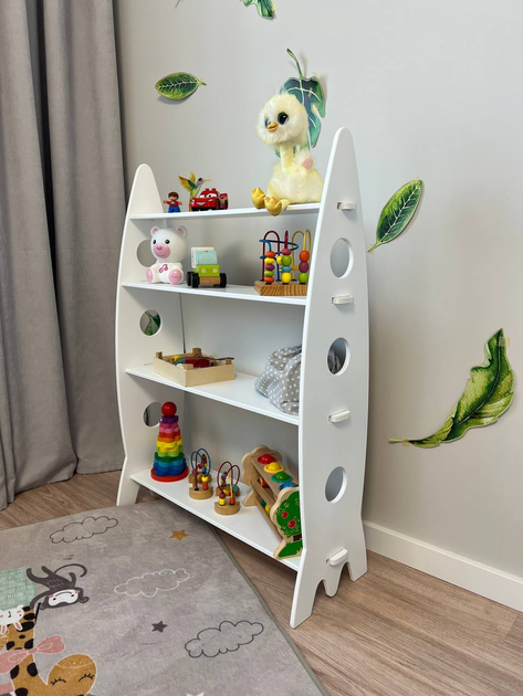 Организуйте детскую комнату с помощью стильного стеллажа для игрушек!