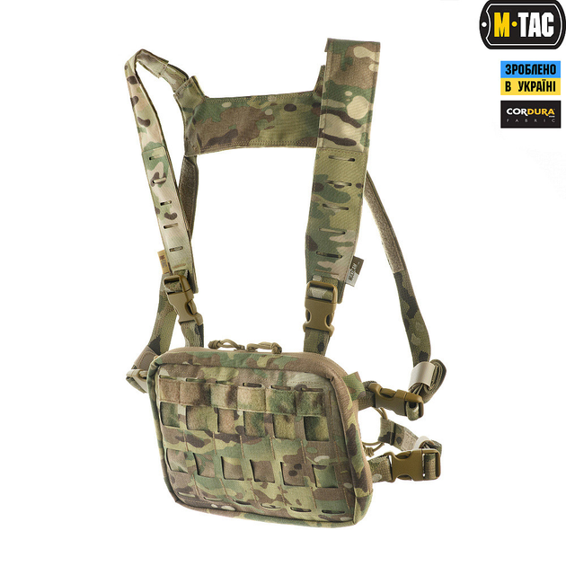 Військова тактична сумка нагрудна M-TAC CHEST RIG MILITARY ELITE MULTICAM мультикам плечова поясна сумка (SK-N1425S) - зображення 2