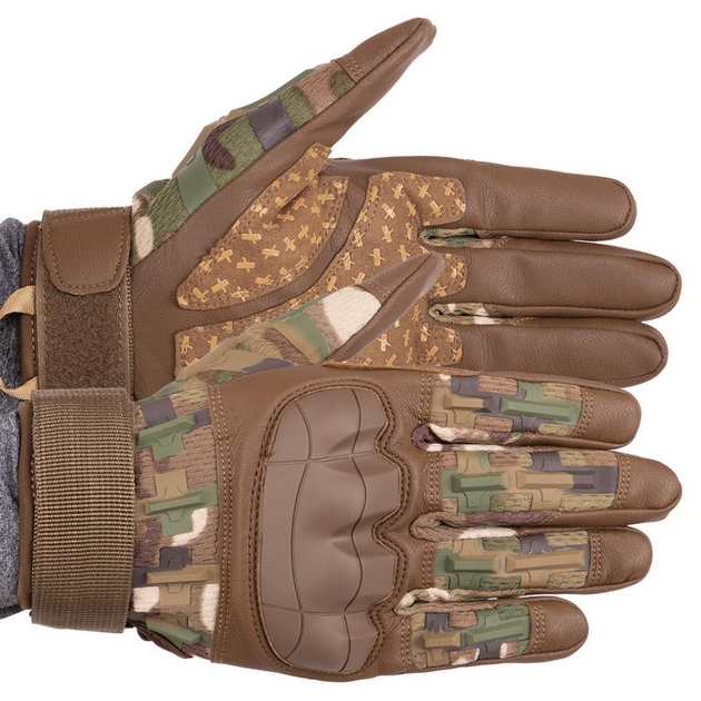 Перчатки тактические с закрытыми пальцами Zelart Military Rangers Heroe 9879 размер M Camouflage - изображение 1