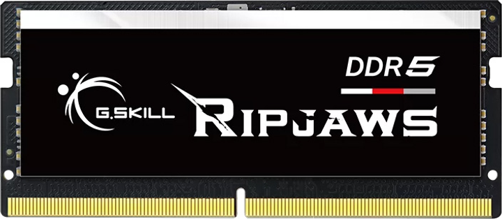 Оперативна пам'ять G.Skill SODIMM DDR5-4800 65536MB PC5-34800 (Kit of 2x32768MB) Ripjaws Black (F5-4800S3838A32GX2-RS) - зображення 2