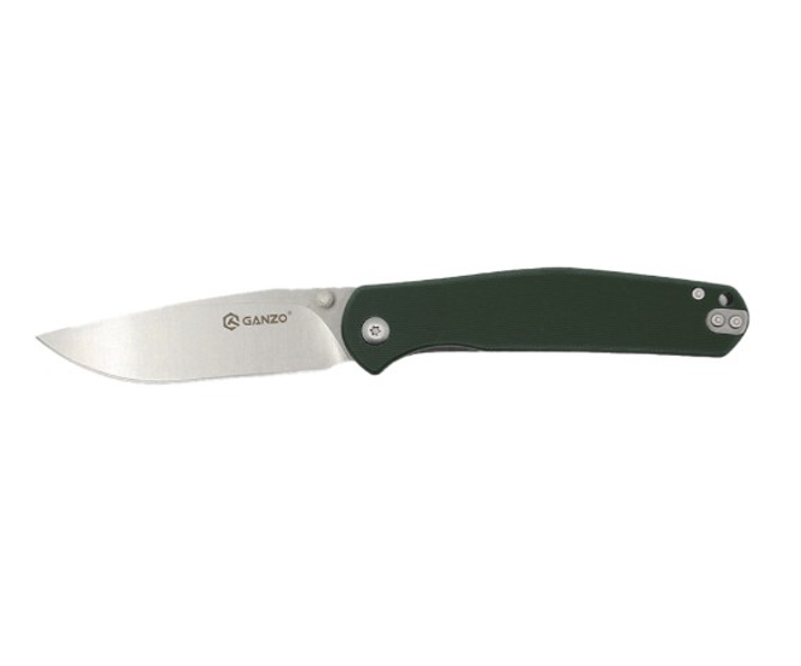 Нож складной карманный, туристический Liner Lock Ganzo G6804-GR Green 200 мм - изображение 1