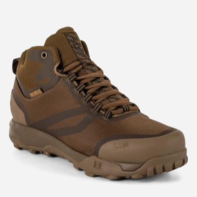 Чоловічі тактичні черевики низькі з мембраною 5.11 Tactical A/T Mid Waterproof Boot 12446-106 46 (12US) 30.4 см Dark Coyote (2000980595686) - зображення 2