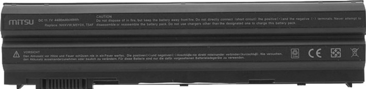 Акумулятор Mitsu для ноутбуків Dell 11.1 V 4400 mAh (BC/DE-E5420) - зображення 2