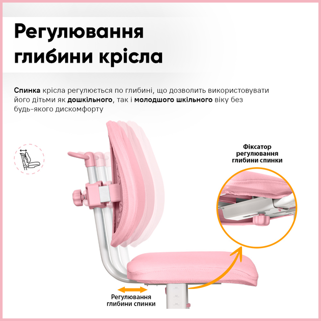 Комплект мебели Mealux BD-28 Panda Стол + стульчик + полка Pink (BD-28 PN) - изображение 5