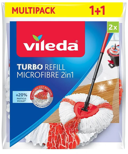 Змінний моп Vileda Turbo Microfibre 2in1 2 шт (166142) - зображення 1