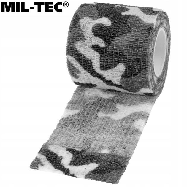 Военная эластичная маскировочная лента Mil-Tec® SNOW CAMO - изображение 2