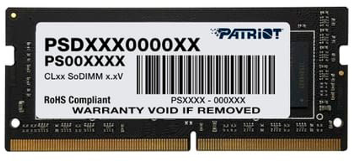 RAM Patriot SODIMM DDR4-3200 8192MB PC4-25600 (PSD48G320081S) - obraz 1