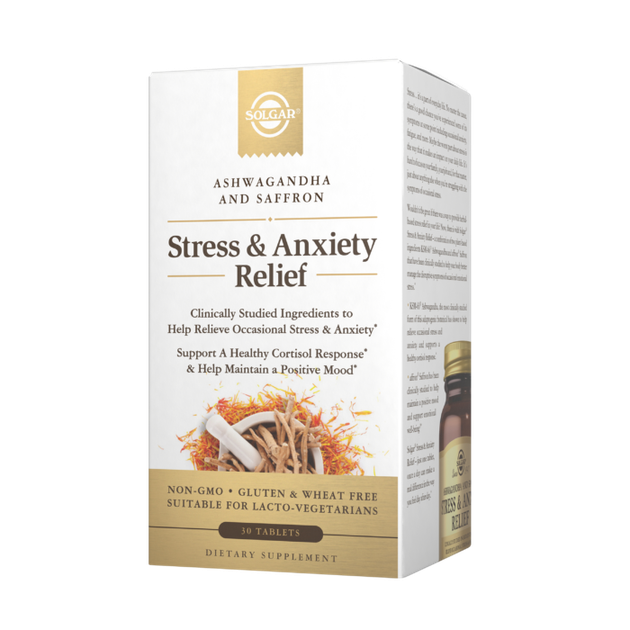 Препарат для снятия стресса и тревоги ашваганда и шафран Solgar (Stress & Anxiety Relief Ashwagandha And - изображение 2