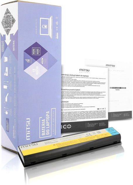 Bateria Mitsu do laptopów Lenovo 11,1 V 4400 mAh (BC/LE-Y510) - obraz 1