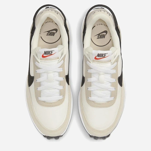 Buty sportowe damskie zamszowe na platformie do kostki Nike Waffle Debut DH9523-102 39 (8US) 25 cm Białe (196149211039) - obraz 5