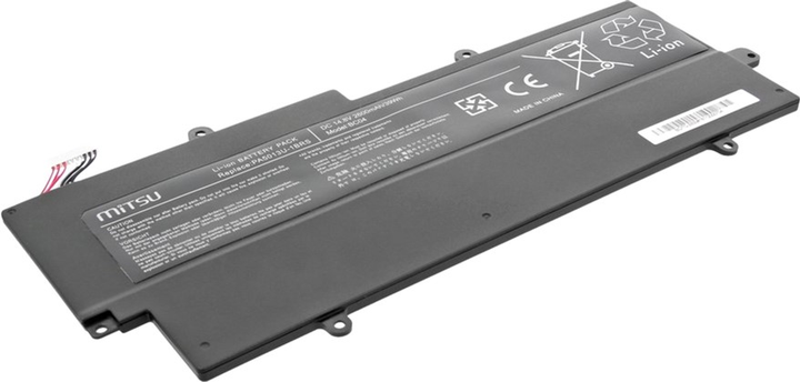Акумулятор Mitsu для ноутбуків Toshiba 14.8 V 2200 mAh (BC/TO-Z830) - зображення 4