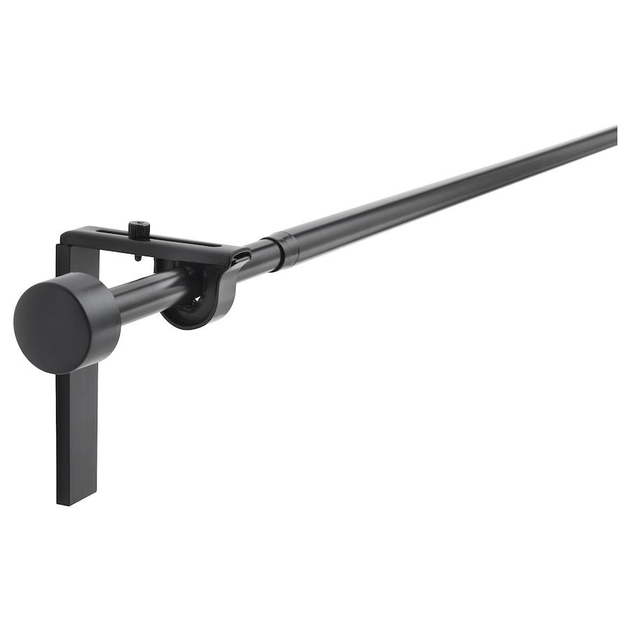 Одинарний карниз IKEA RACKA 120-210 см чорний (999.292.41) - зображення 1