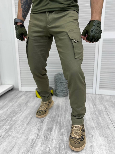 Тактические военные боевые брюки Logos, Камуфляж: Олива, Размер: M - изображение 1