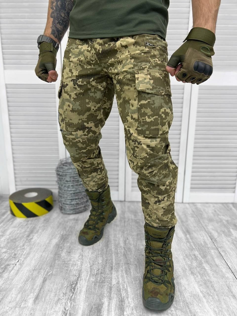 Тактические военные боевые брюки Logos, Камуфляж: Пиксель, Размер: XL - изображение 1