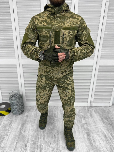 Тактичний військовий костюм гірка Статутний ГОСТ ( Кітель + Штани ), Камуфляж: Піксель ЗСУ, Розмір: S - зображення 1