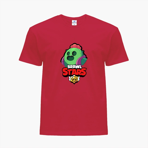 Дитяча футболка Бравл Старс Спайк (Brawl Stars Spike) (25186-1030) 122-128 см Бавовна Червоний - зображення 4