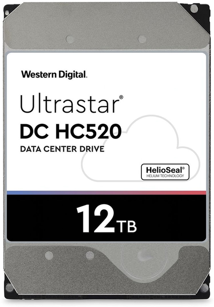 Жорсткий диск Western Digital Ultrastar DC HC520 (He12) 12TB 7200rpm 256MB HUH721212ALN604_0F30143 3.5 SATA III - зображення 1