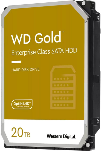 Dysk twardy Western Digital Gold DC HA750 20TB 7200rpm 512MB WD201KRYZ 3.5 SATA III - obraz 1