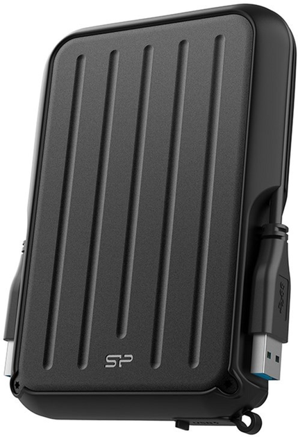 Жорсткий диск Silicon Power Armor A66 5TB SP050TBPHD66LS3K 2.5 USB 3.2 External Black - зображення 2