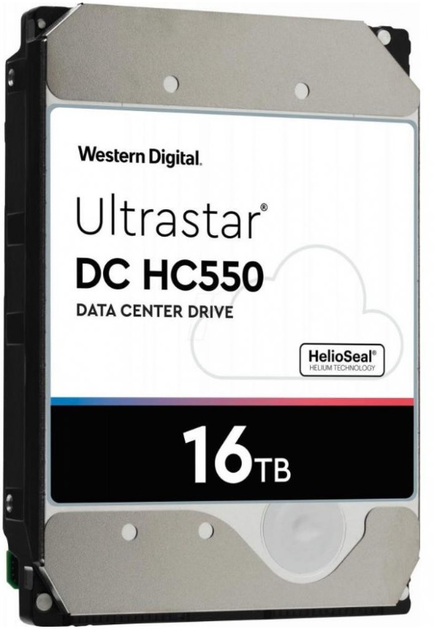 Dysk twardy Western Digital Ultrastar DC HC550 16TB 7200rpm 512MB WUH721816AL5204_0F38357 3.5 SAS - obraz 2