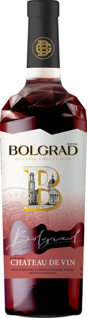 Вино Bolgrad Шато де Вин красное полусладкое 0.75 л 9-13% ...