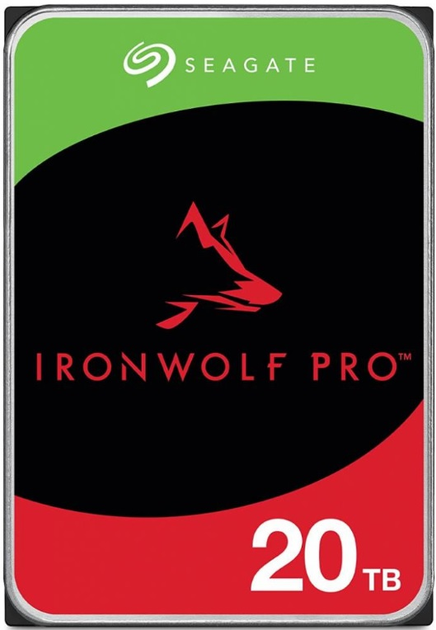 Dysk twardy Seagate IronWolf Pro 20 TB 7200 obr./min 256 MB ST20000NT001 3,5 SATA III - obraz 1