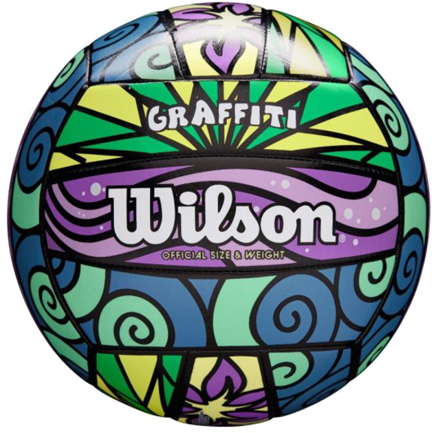 Мяч волейбольный Wilson GRAFFITI PR/BL/GR/YE (WTH4637XB) – фото, отзывы ...