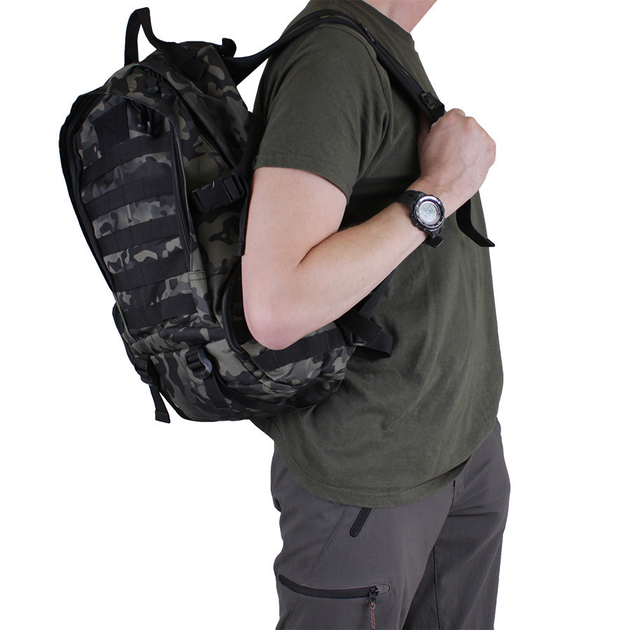 Зручний тактичний рюкзак у стилі мілітарі de esse 9065-grey Сірий - зображення 2