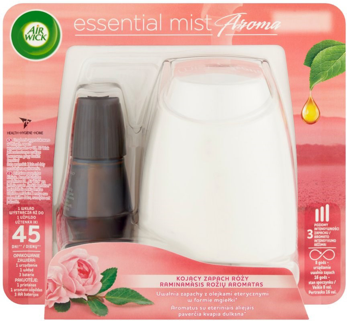 Odświeżacz powietrza Air Wick Essential Aroma Mist Rose 20 ml (5900627080155) - obraz 1