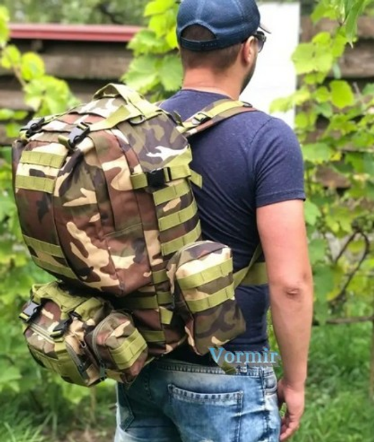 Тактичний військовий рюкзак Tactic-08 Pixel 55л Камуфляж - зображення 1