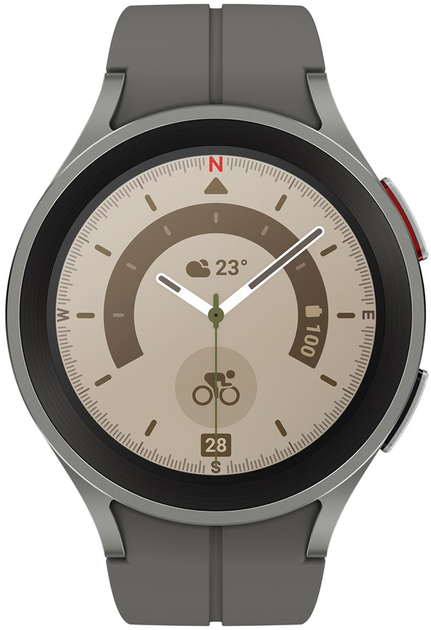 Смарт-годинник Samsung Galaxy Watch 5 45mm Gray Pro Titanium (SM-R920NZTAEUE) - зображення 2