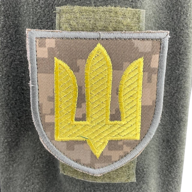 Шеврон на липучці Тризуб ЗСУ Жовтий – низкие цены, кредит, оплата ...