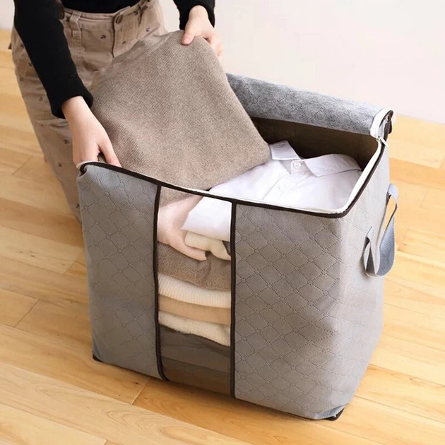 Органайзер для зберігання речей Storage Box 46 x 28 x 48 см Сірий (2000992415422) - зображення 8
