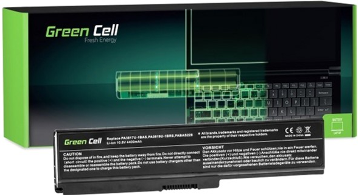 Акумулятор Green Cell для ноутбуків Toshiba 10.8 V 4400 mAh (TS03) - зображення 1
