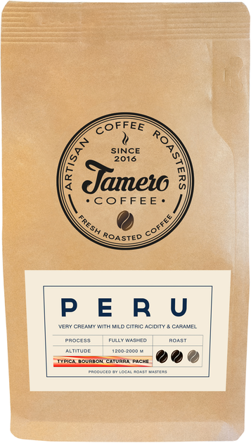 Акція на Кава в зернах Jamero Свіжообсмажена Перу 500 г від Rozetka