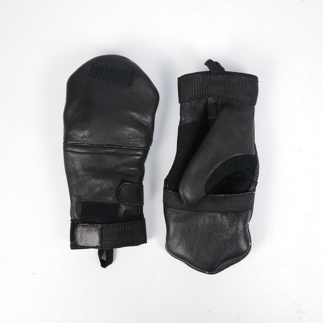 Тактичні зимові рукавиці Чорні L - зображення 1
