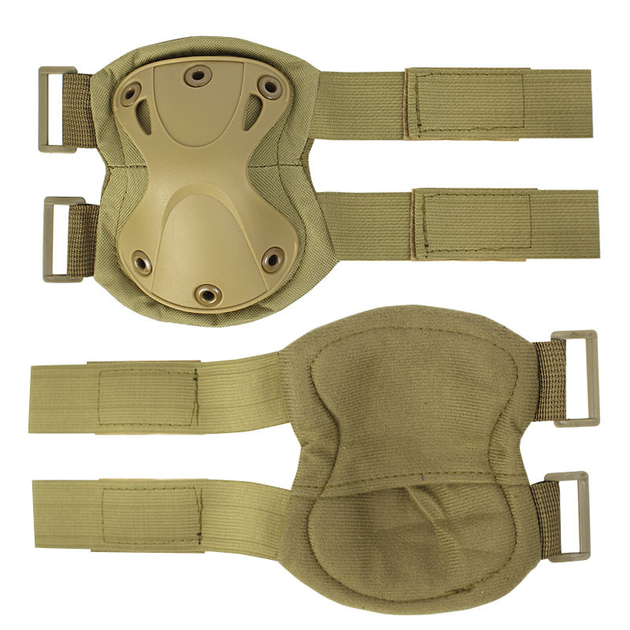 Комплект защиты AOKALI F001 Sand тактический наколенники + налокотники штурмовые - изображение 2