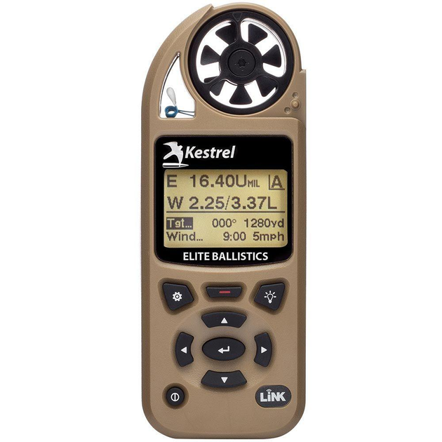 Метеостанція Kestrel 5700 Elite Applied Ballistics c Bluetooth, балістичний калькулятор G1/G7, колір Tan - зображення 1
