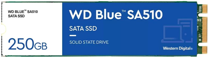 Western Digital Blue 250GB M.2 SATAIII TLC 3D (WDS250G3B0B) - изображение 1
