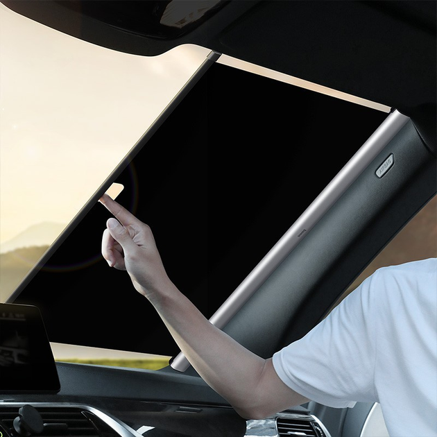 Солнцезащитная шторка на лобовое стекло авто Baseus Auto Close Car ...