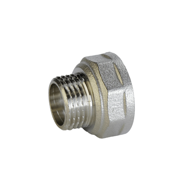 Переходник редукционный никелированный 1/2″ВР х 3/8″НР штампованный ...
